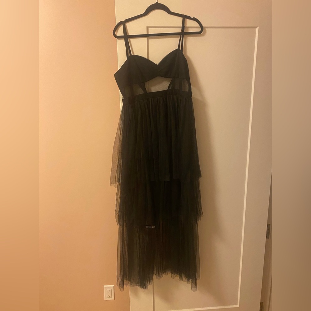 Black layered tulle dress Fame and Partners size 6